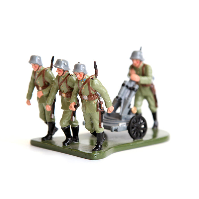 Набор оловянных солдатиков Германские минометчики периода Первой Мировой Войны.