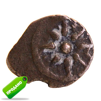 Бронзовая очень древняя монета Лепта Вдовы