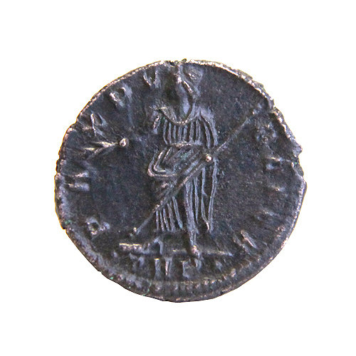 Древняя бронзовая монета святой Царицы Елены, матери святого Константина