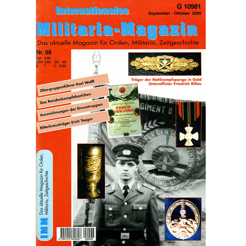 Militaria-Magazin #98. Журнал для коллекционеров наград и униформы Третьего Рейха.