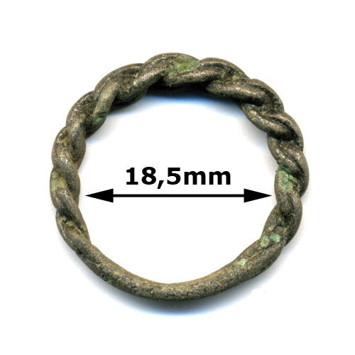Древнее Витое славянское кольцо Меряне Славяне 13 век.