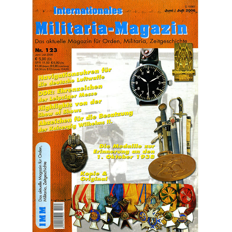 Militaria-Magazin #123. Журнал для коллекционеров наград и униформы Третьего Рейха.