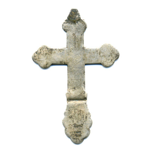 41 мм Старинный нательный крест из серебра 84 пробы времен Царской России