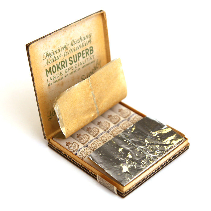 Оригинальная пачка 6 сигарет для Вермахта фирмы LANDE, 1936-1945 год.