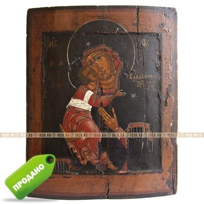 Большая старинная Владимирская икона Пресвятой Богородицы, 