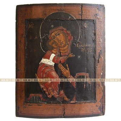 Большая старинная Владимирская икона Пресвятой Богородицы, 
