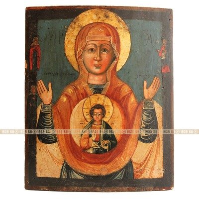Старинная Икона Знамение Пресвятой Богородицы, Икона 