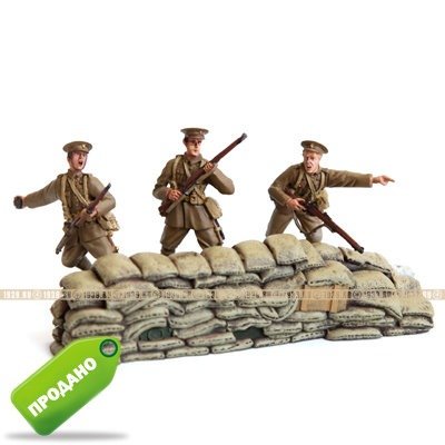 Набор оловянных солдатиков Британские пехотинцы периода Первой Мировой войны