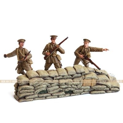 Набор оловянных солдатиков Британские пехотинцы периода Первой Мировой войны