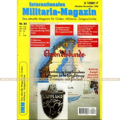 Militaria-Magazin #84. Журнал для коллекционеров наград и униформы Третьего Рейха.