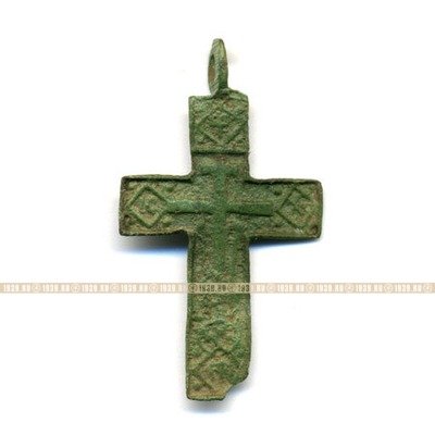 Старинный православный нательный крестик. Россия XVIII-XIX век