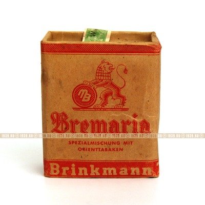Пачка оригинального табака для Вермахта фирмы Bremaria, 1938-1945 год.