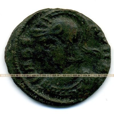 Древняя бронзовая монета Рим III век. АЕ4. отчеканена 272-337гг. Правление императора Константина Великого.