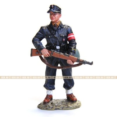 Коллекционный оловянный солдатик Боец-ополченец Гитлерюгенд Hitlerjugend периода 1944-1945 гг