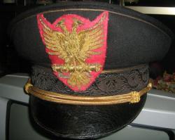 Фуражка министра-секретаря Албанской фашистской партии периода итальянской оккупации (фуражка - оригинал, кокарда перешита).