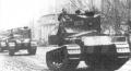 Колонна средних танков Mk.A «Уиппет» 4-го отряда 1-го танкового дивизиона