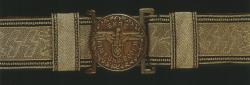 Парадный парчовый ремень офицера Словацких формирований СС 1935-1938 гг