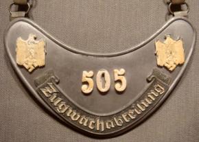 Горжет Zugwnhabteilung