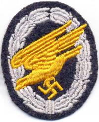 Шитый знак парашютиста